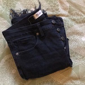 Madewell 9” high rise button fly jeans